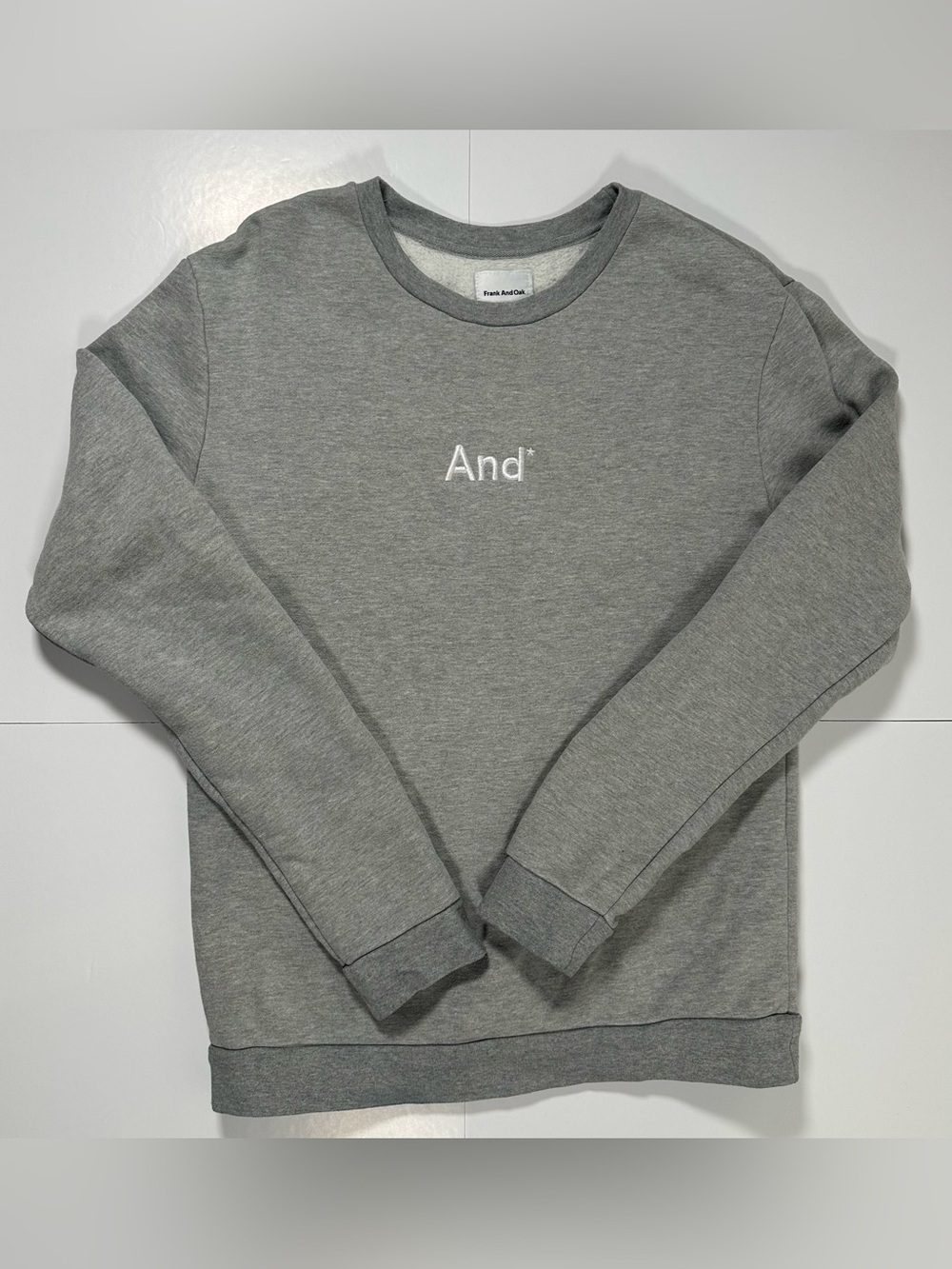 Frank And Oak Gray Crewneck Sweatshirt Small Made In Canada